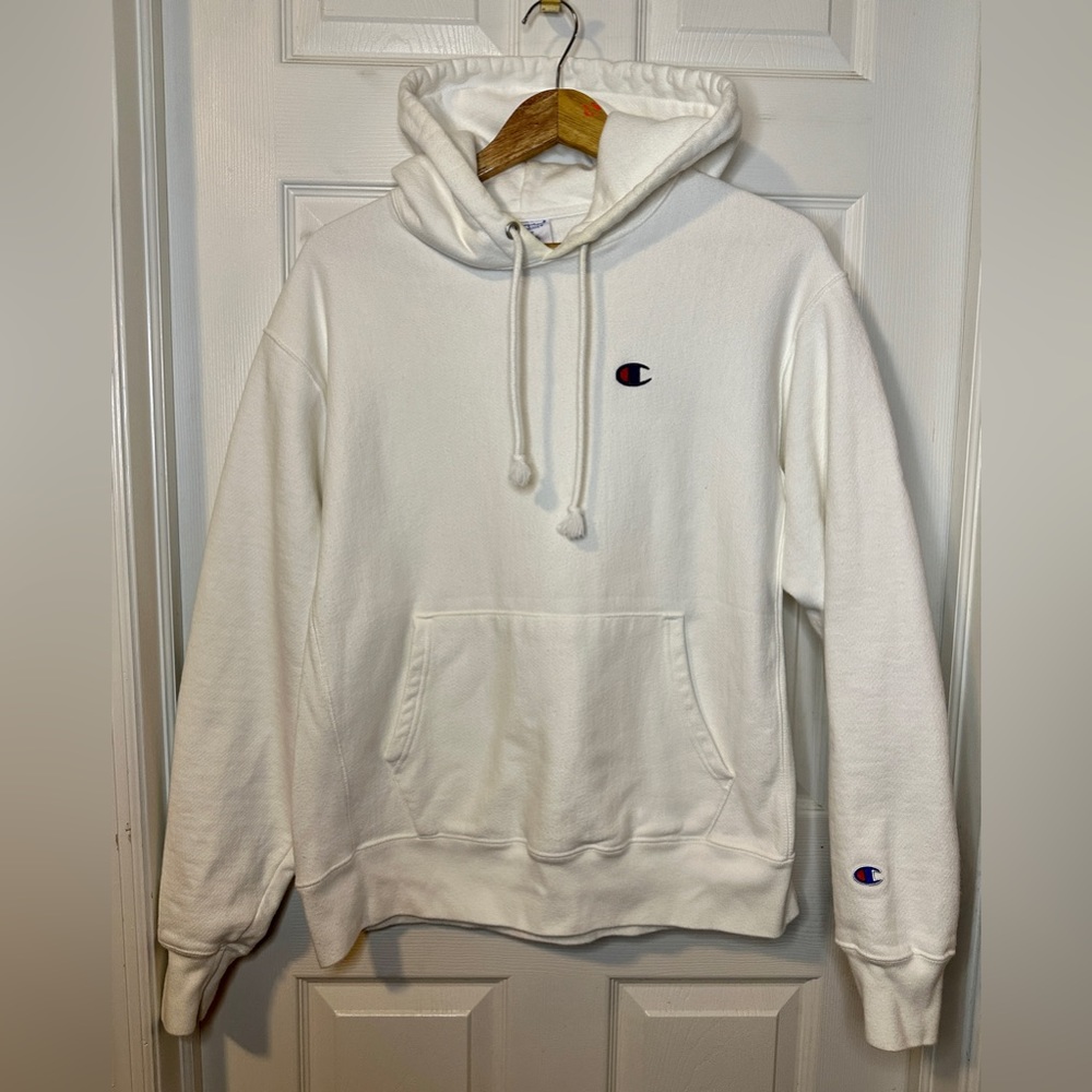 Champions Reverse Weave Hoodie White Size L